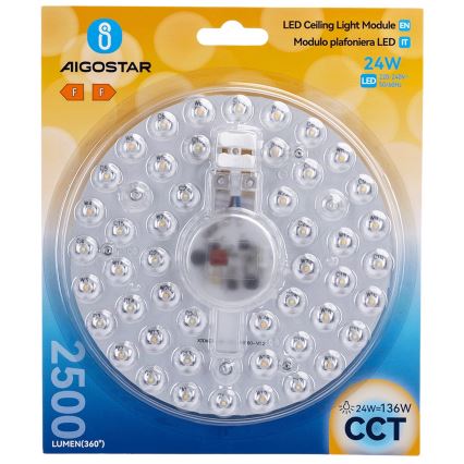 Aigostar - Magnetisk LED-modul LED/24W/230V 3000/4000/6500K