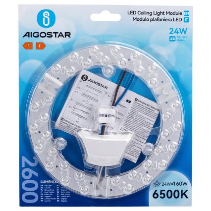 Aigostar - Magnetisk LED-modul LED/24W/230V 6500K