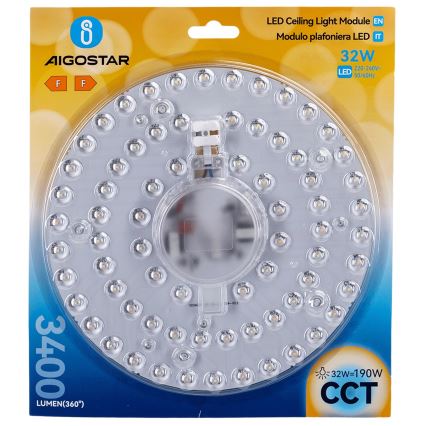 Aigostar - magnetisk LED-modul LED/32W/230V 3000/4000/6500K