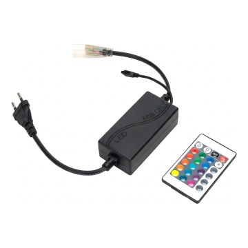 Aigostar - Nätkabel för RGB-LED-remsa 1000W/230V med fjärrkontroll