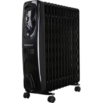 Aigostar - Oljefylld radiator med 13 ribbor 2500W/230V svart