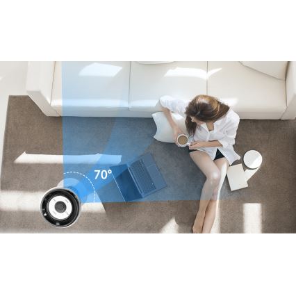 Aigostar - Pelarfläkt 50W/230V svart/vit + fjärrkontroll