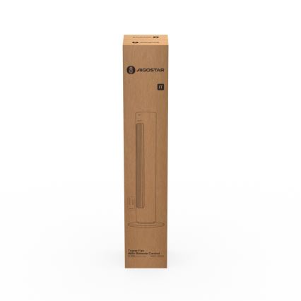 Aigostar - Pelarfläkt 50W/230V vit + fjärrkontroll