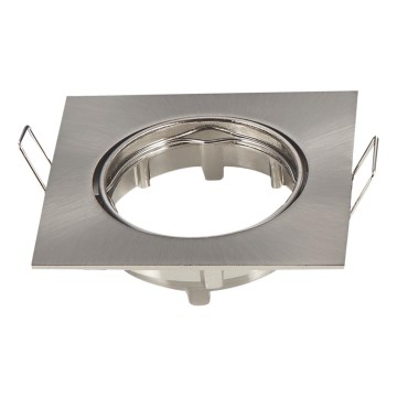 Aigostar - Ram för infälld armatur GU10 8,2x8,2 cm matt krom