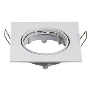 Aigostar - Ram för infälld GU10-spotlight 8,2x8,2 cm vit