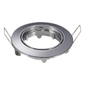 Aigostar - Ram för infälld spotlight GU10 Ø 8,2 cm, blank krom