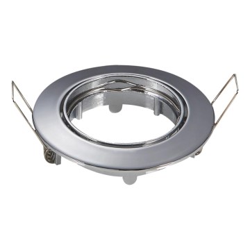 Aigostar - Ram för infälld spotlight GU10 Ø 8,2 cm, blank krom