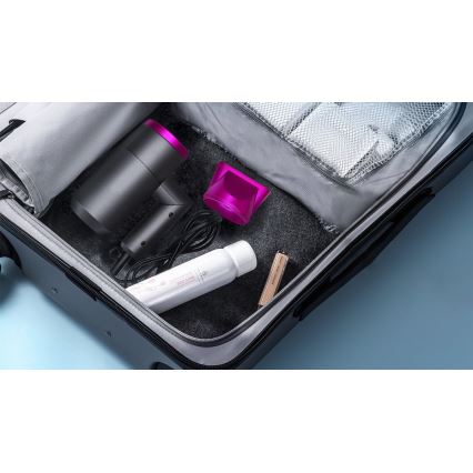 Aigostar - Resehårfön 1800W/230V lila/svart