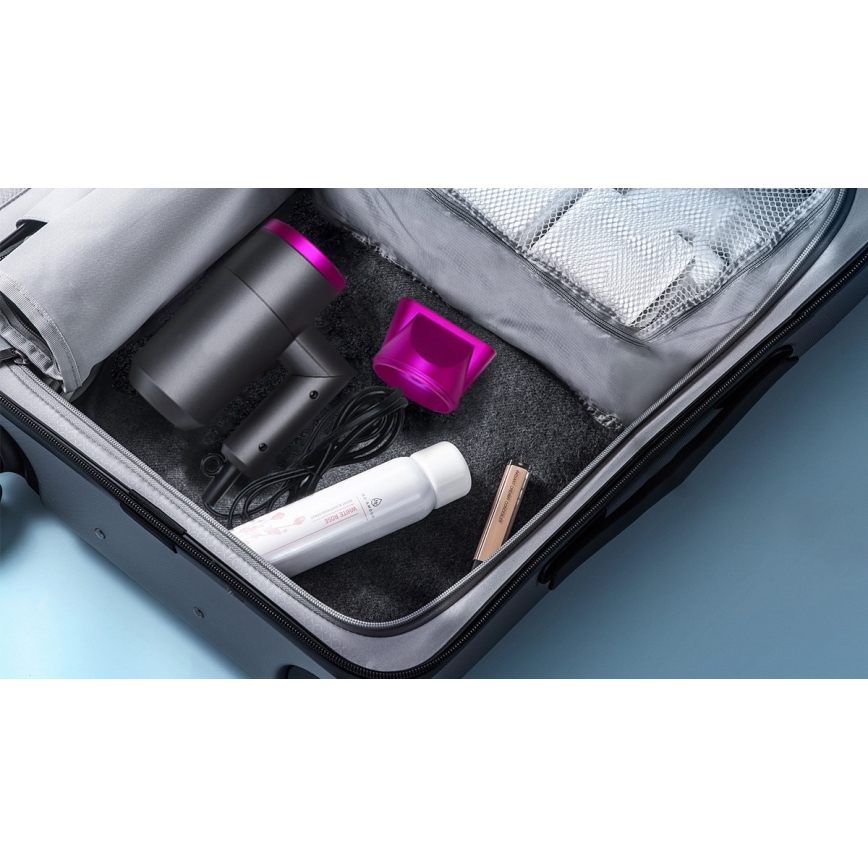 Aigostar - Resehårfön 1800W/230V lila/svart