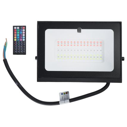Aigostar - Dimmbar RGB LED-strålkastare 50W/230V IP65 + fjärrkontroll