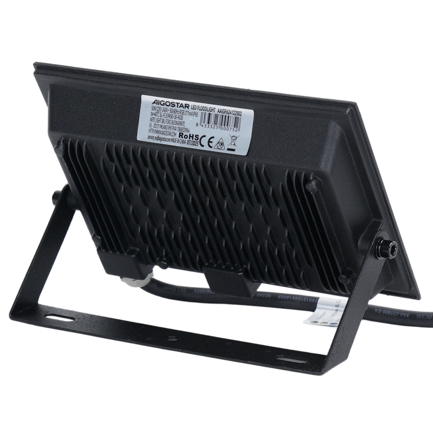 Aigostar - Dimmbar RGB LED-strålkastare 50W/230V IP65 + fjärrkontroll