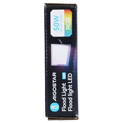 Aigostar - Dimmbar RGB LED-strålkastare 50W/230V IP65 + fjärrkontroll