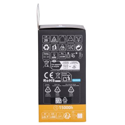 Aigostar - Dimmbar LED-lampa RGBW A60 E27/10W/230V 3000K + fjärrkontroll