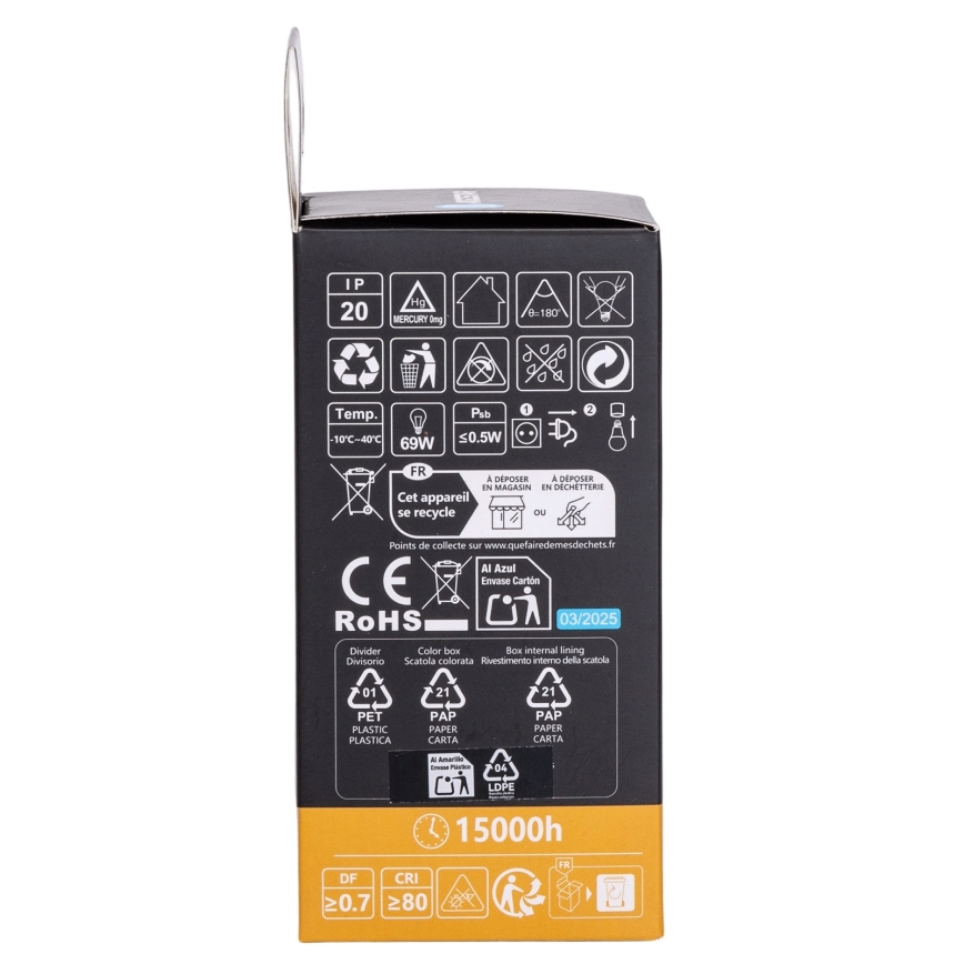 Aigostar - Dimmbar LED-lampa RGBW A60 E27/10W/230V 3000K + fjärrkontroll