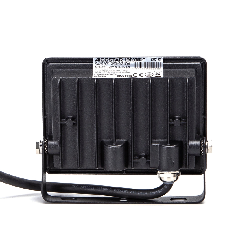 Aigostar - LED RGBW dimbar strålkastare LED/20W/230V IP65 + fjärrkontroll