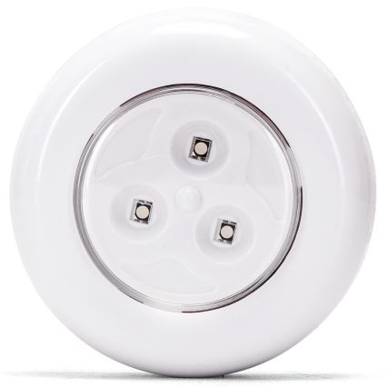 Aigostar - Set med 3 RGB-LED bärbara nattlampor, LED/3xAAA + fjärrkontroll
