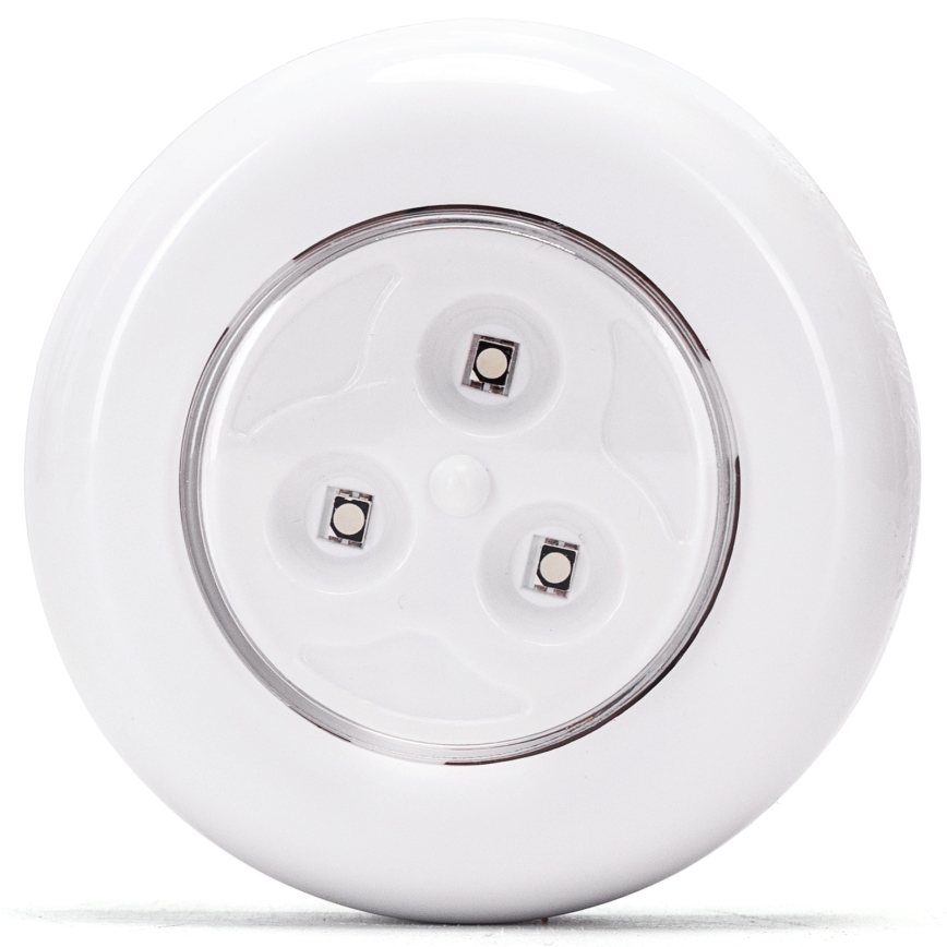Aigostar - Set med 3 RGB-LED bärbara nattlampor, LED/3xAAA + fjärrkontroll
