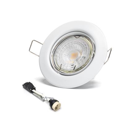 Aigostar - Set med 3 LED-infällda spotlights 1xGU10/4,5W/230V 3000K vit