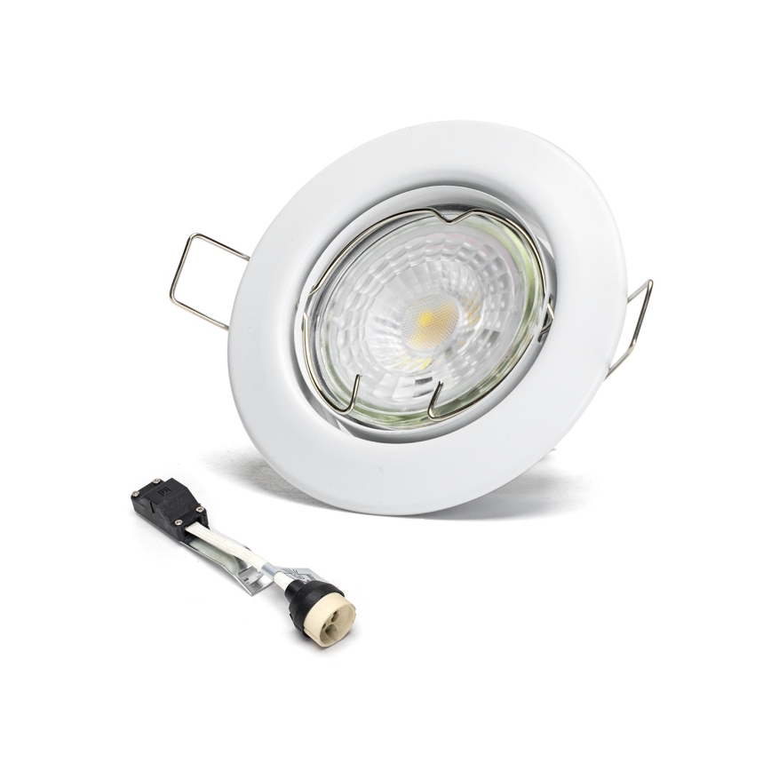 Aigostar - Set om 3 infällda LED-downlights 1xGU10/4,5W/230V 4000K vit