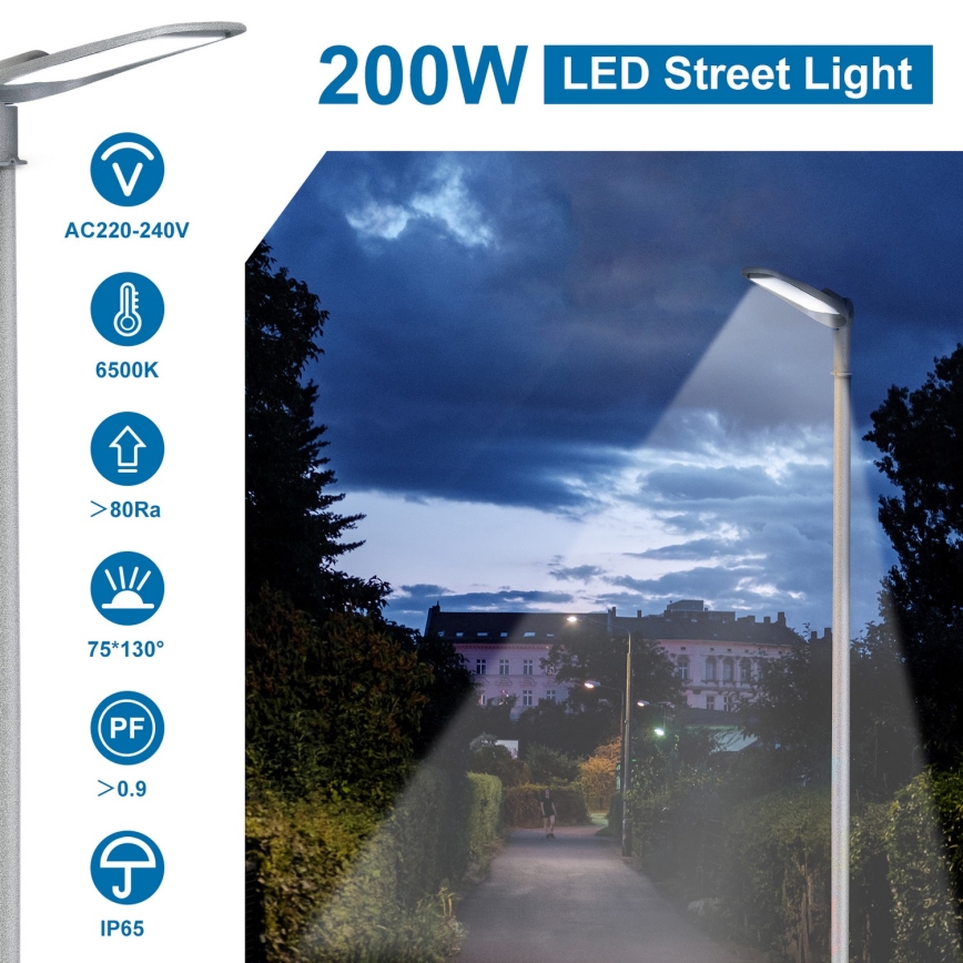 Aigostar - SLIM LED gatlykta 200W/230V 6500K IP65