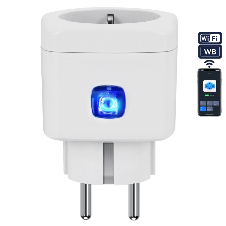 Aigostar - Smart Wi-Fi-uttag F 2300W Tuya