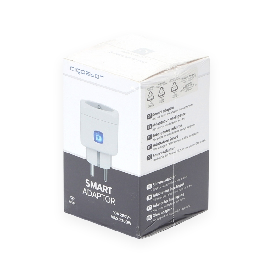 Aigostar - Smart Wi-Fi-uttag F 2300W Tuya