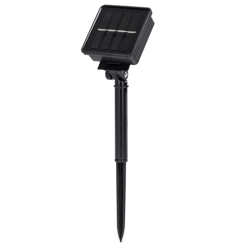 Aigostar - LED solcellsslinga med 200 LED, 8 ljuslägen, 22 m, IP65, varmvit, 800 mAh