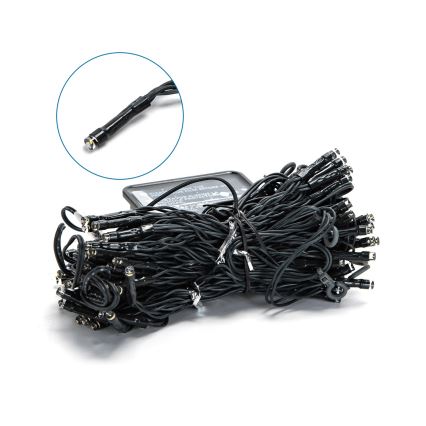 Aigostar - LED-solcellsslinga 100xLED/8 funktioner 4x1m IP65 varmvit 800 mAh