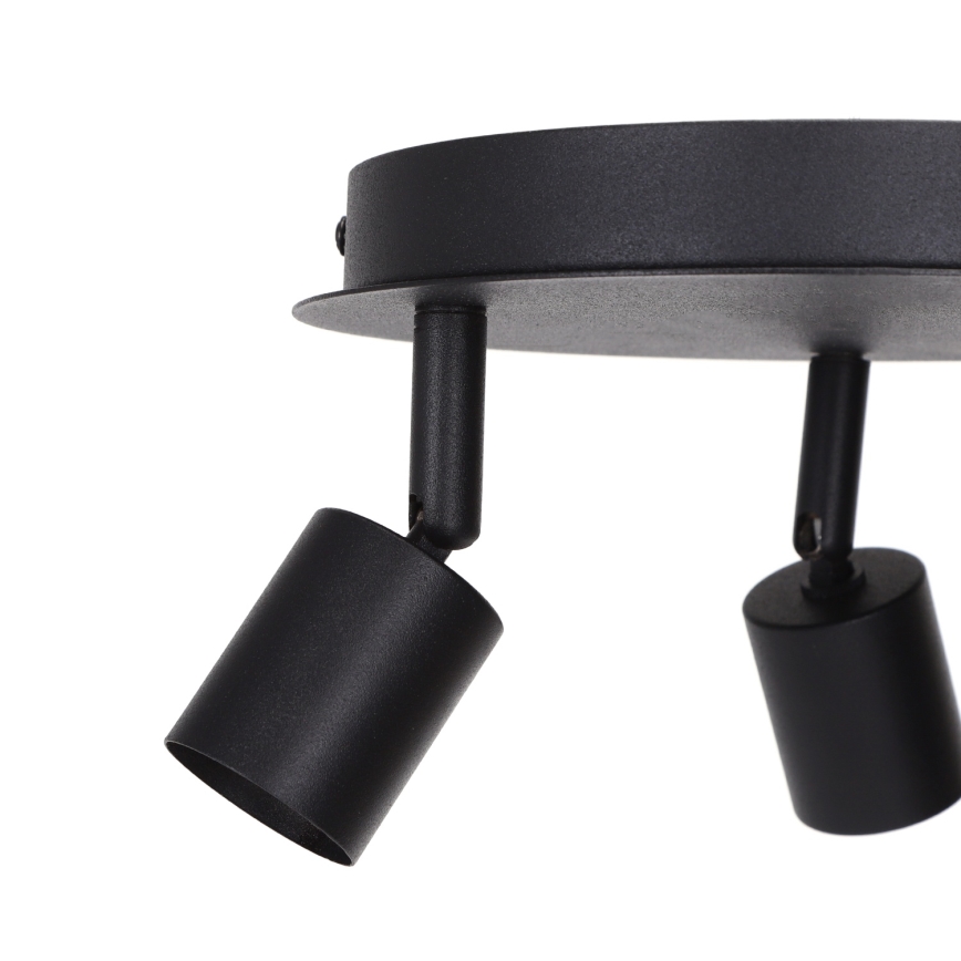 Aigostar - Spotlampa 3xGU10/60W/230V svart