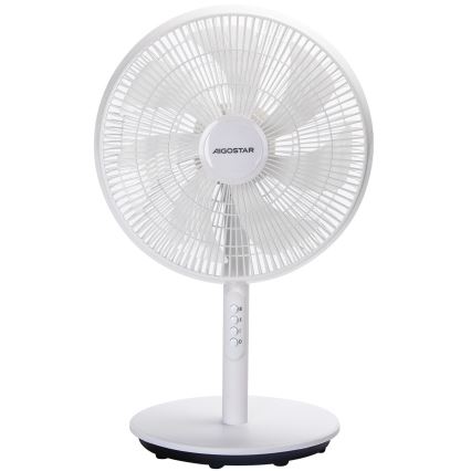 Aigostar - Stativfläkt 45 W/230 V Ø 35 cm vit