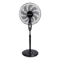 Aigostar - Stativfläkt 60W/230V 130 cm svart + fjärrkontroll