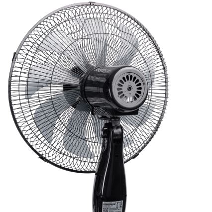 Aigostar - Stativfläkt 60W/230V 130 cm svart + fjärrkontroll