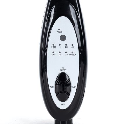 Aigostar - Stativfläkt 60W/230V svart + fjärrkontroll