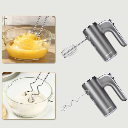 Aigostar - Stavmixer 400W/230V grå/matt krom