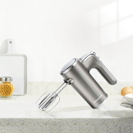 Aigostar - Stavmixer 400W/230V grå/matt krom