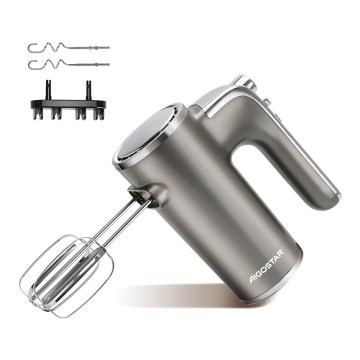 Aigostar - Stavmixer 400W/230V grå/matt krom