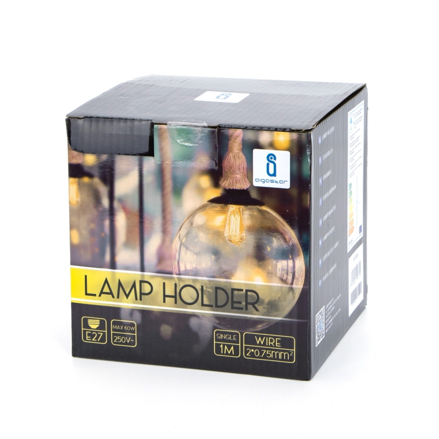 Aigostar - Strömkabel 1xE27/60W/230V