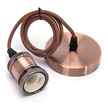 Aigostar - Strömkabel 1xE27/60W/230V koppar