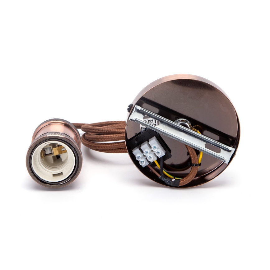 Aigostar - Strömkabel 1xE27/60W/230V koppar