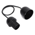 Aigostar - Strömkabel 1xE27/60W/250V svart