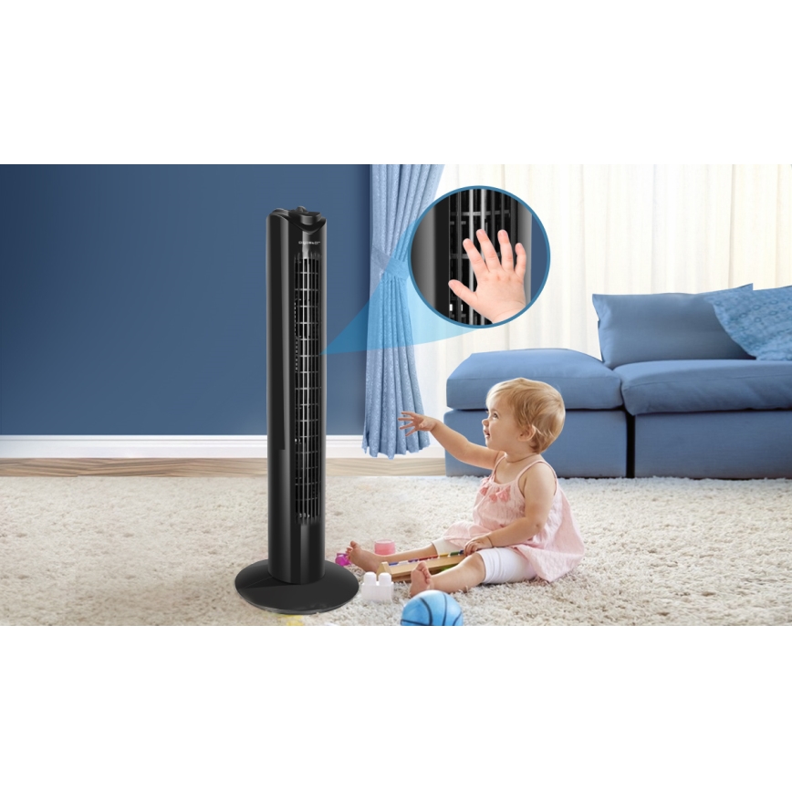 Aigostar - Torgfläkt 45W/230V svart