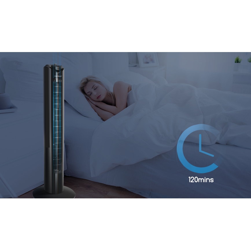 Aigostar - Torgfläkt 45W/230V svart