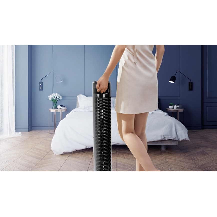 Aigostar - Torgfläkt 45W/230V svart