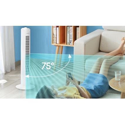 Aigostar - Torgfläkt 45W/230V vit