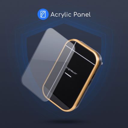 Aigostar - Trådlös dörrklocka för vägguttag 230V/12V IP44 svart