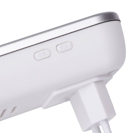 Aigostar - Trådlös dörrklocka för eluttag 230V/12V, IP44, vit