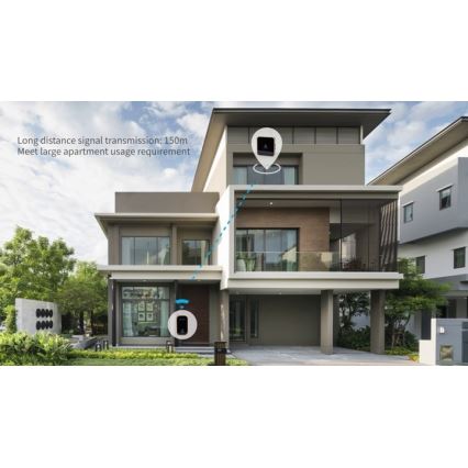 Aigostar - Trådlös ringklocka för uttag 230V vit