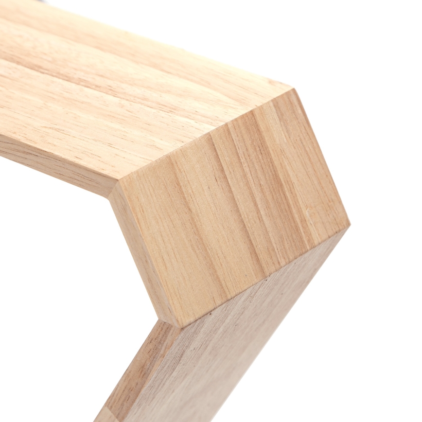 Aigostar - Träpendel i furu med sladd, 1xE27/60W/230V