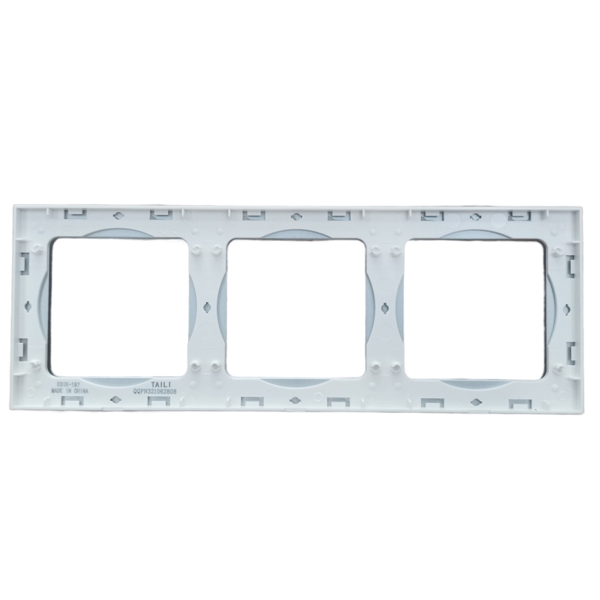 Aigostar - Trippelfotoram i glas, silver
