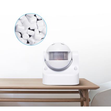 Aigostar - Utomhus infraröd rörelsesensor 230V IP44 vit